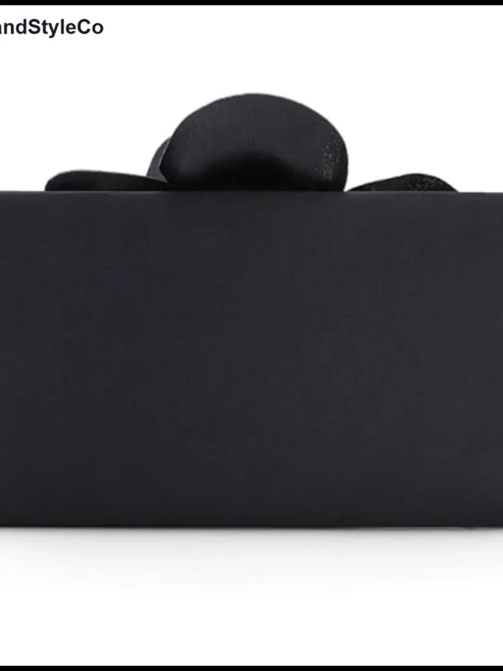 Elegant Satin Evening Bag with 3D Floral Clutch, Detachable Chain, Formal Events